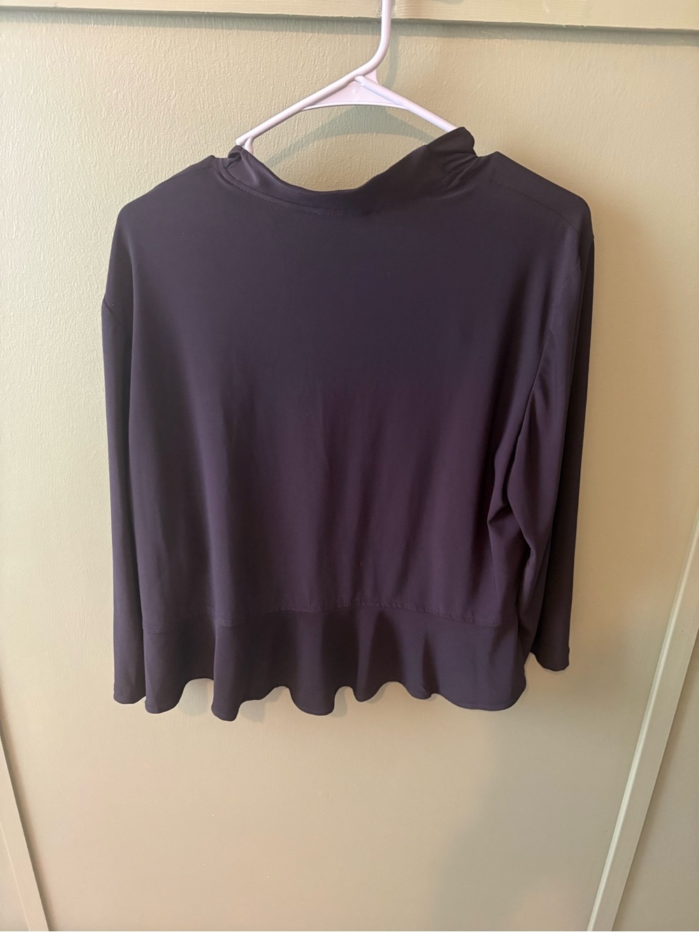 R&M Richards Ruffled Open-Front Cardigan - Picture 4 of 5